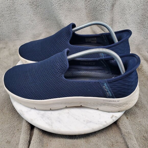 Skechers Shoes Womens Size 9.5 Navy Blue Textile Mesh Slip-Ins Sneakers *Read* - Picture 1 of 11